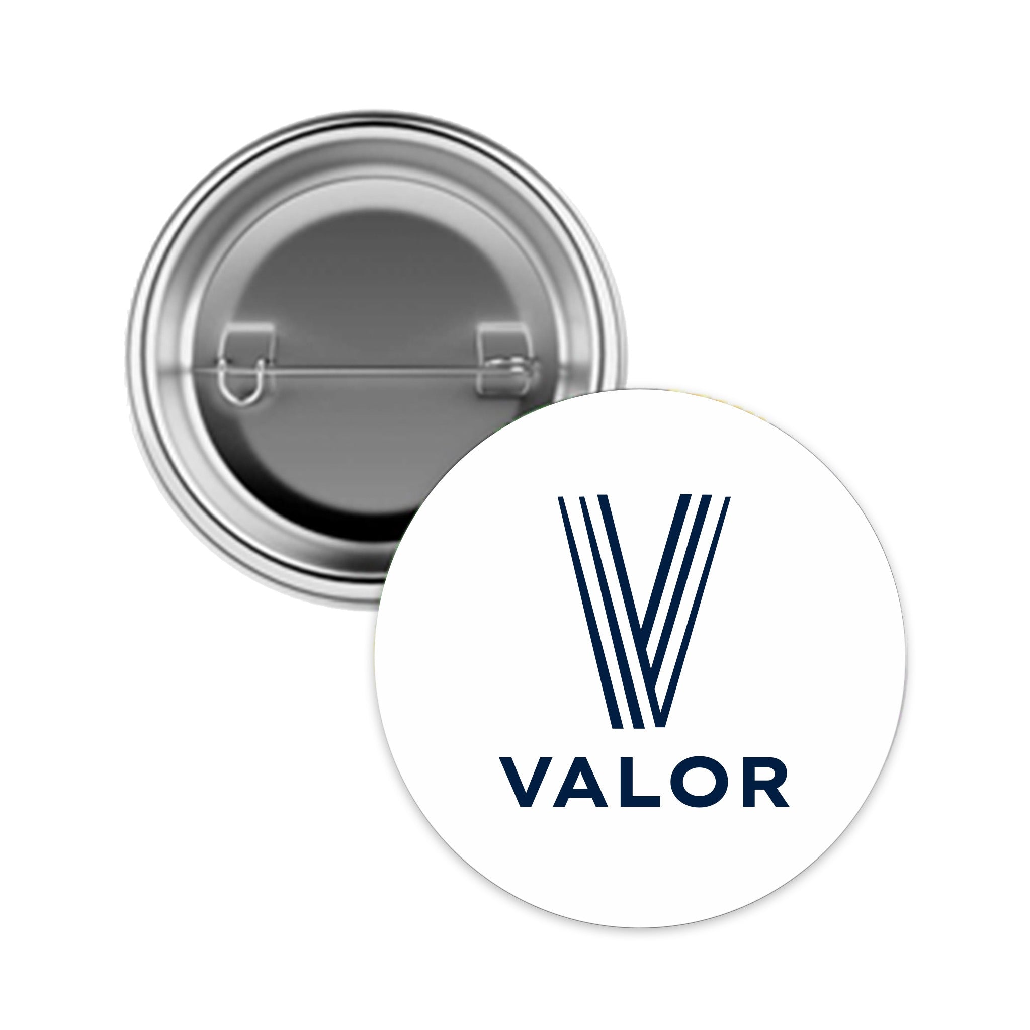 Full Color Pin Back Button  Imprinted with Logo (Q260122)