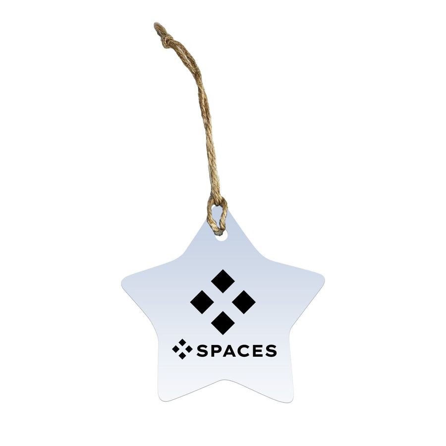Star Shaped Sublimated Ceramic Ornament - 2 Sided (Q260222)