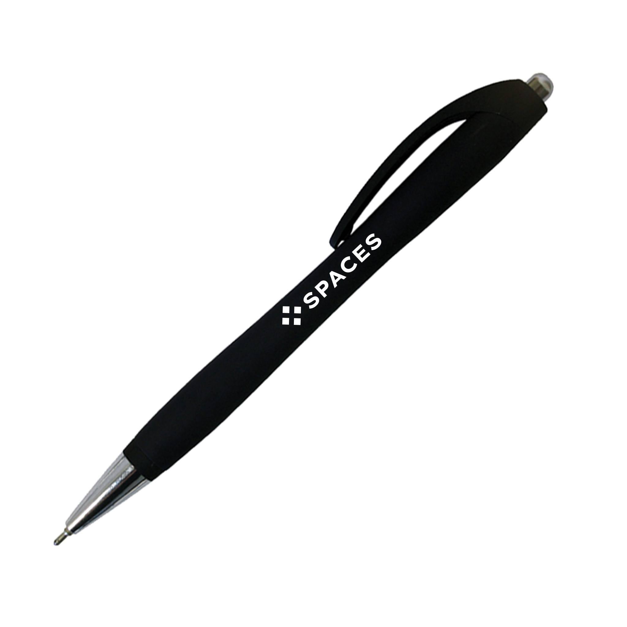 Halcyon™ Rubberized Click Pens  Imprinted with Logo (Q260311)