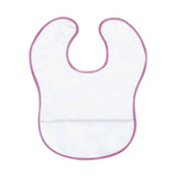 Terry Cotton Baby Bib With PVC Front Pocket and Lining (Q261432)