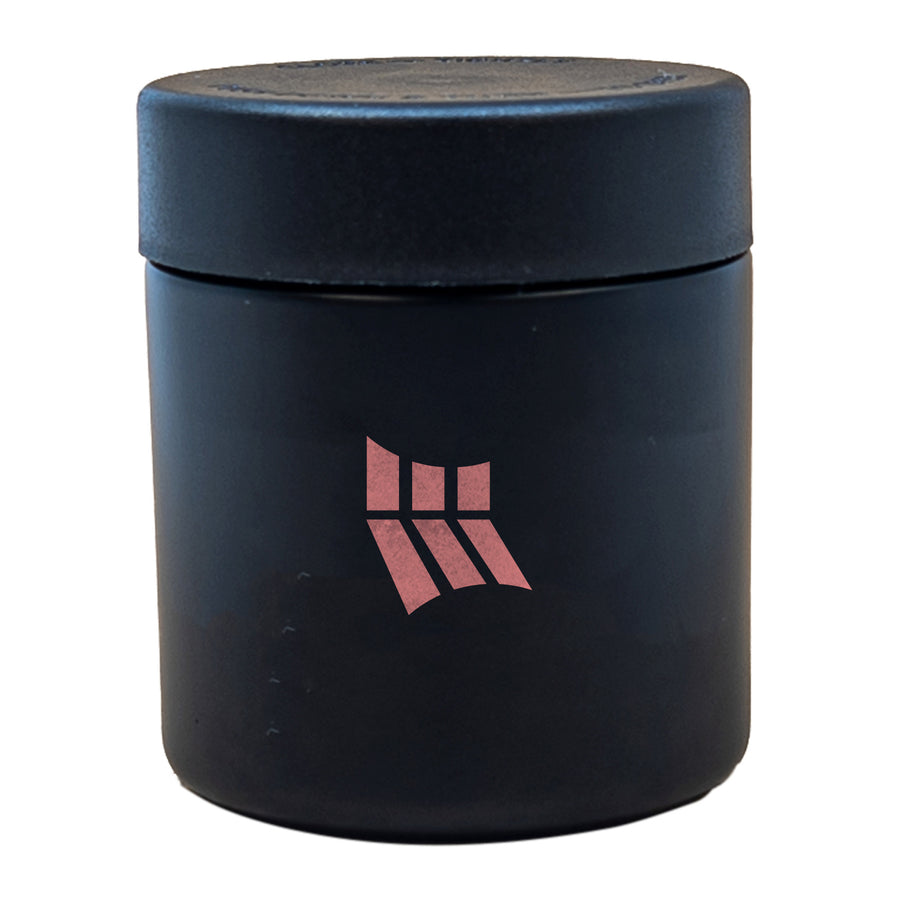 3 Oz. Black Glass Jar (Q261822)