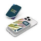 MagTeam Magnetic Charger & Card Holder Set  Imprinted with Logo (Q262432)