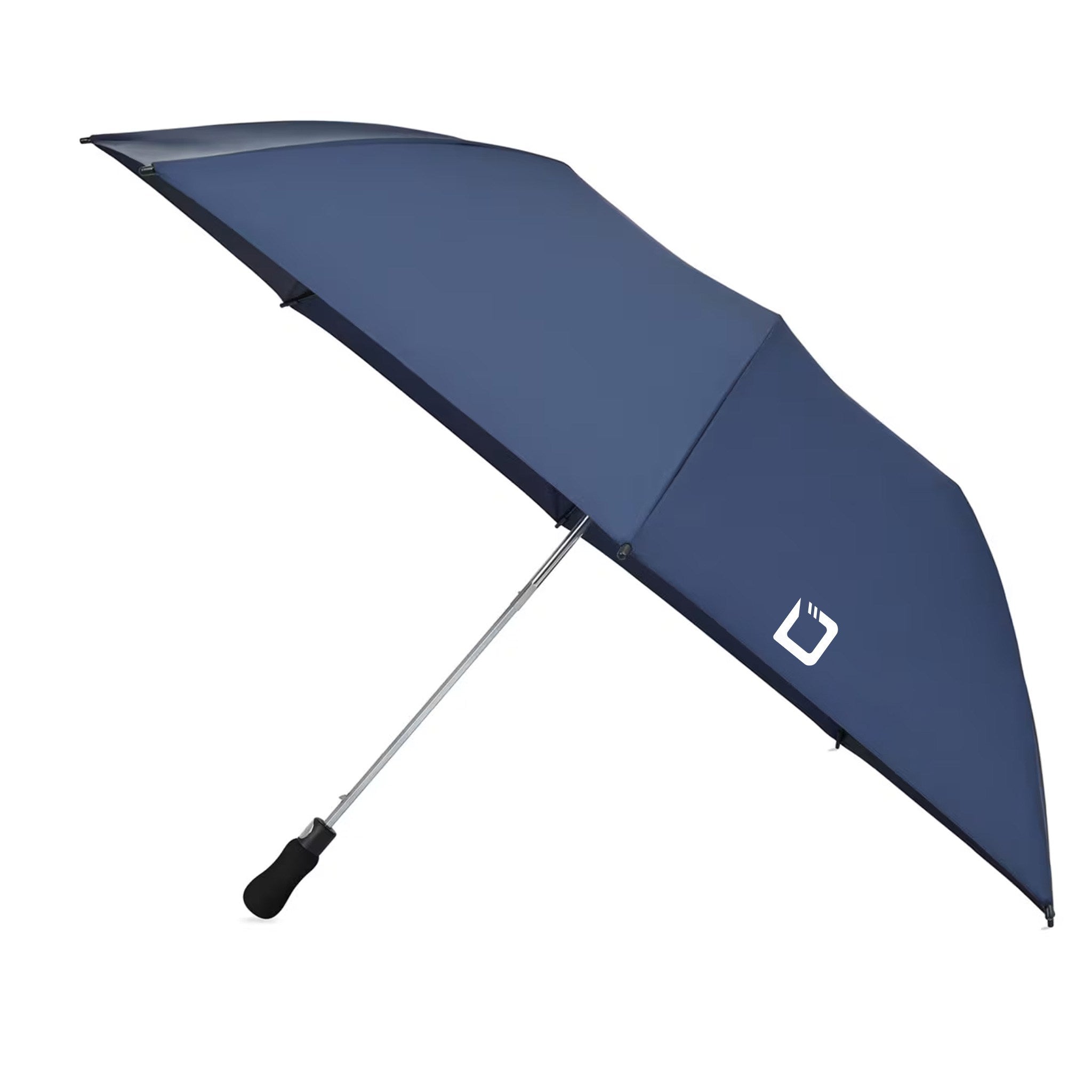 58" Elements Recycled Auto Open Travel Folding Umbrella (Q263022)