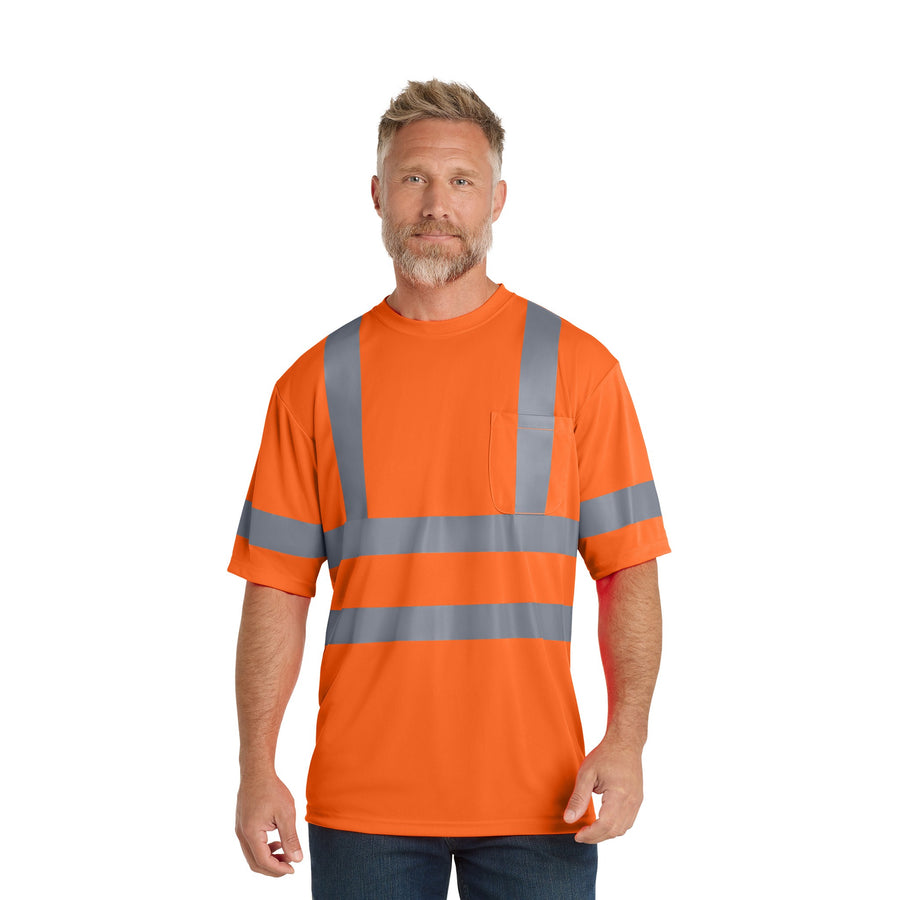 CornerStone® ANSI 107 Class 3 Short Sleeve Snag-Resistant Reflective T-Shirt (Q263332)