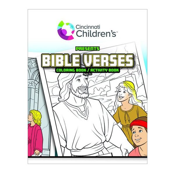 Bible Verse Large Coloring Book  Imprinted with Logo (Q266022)