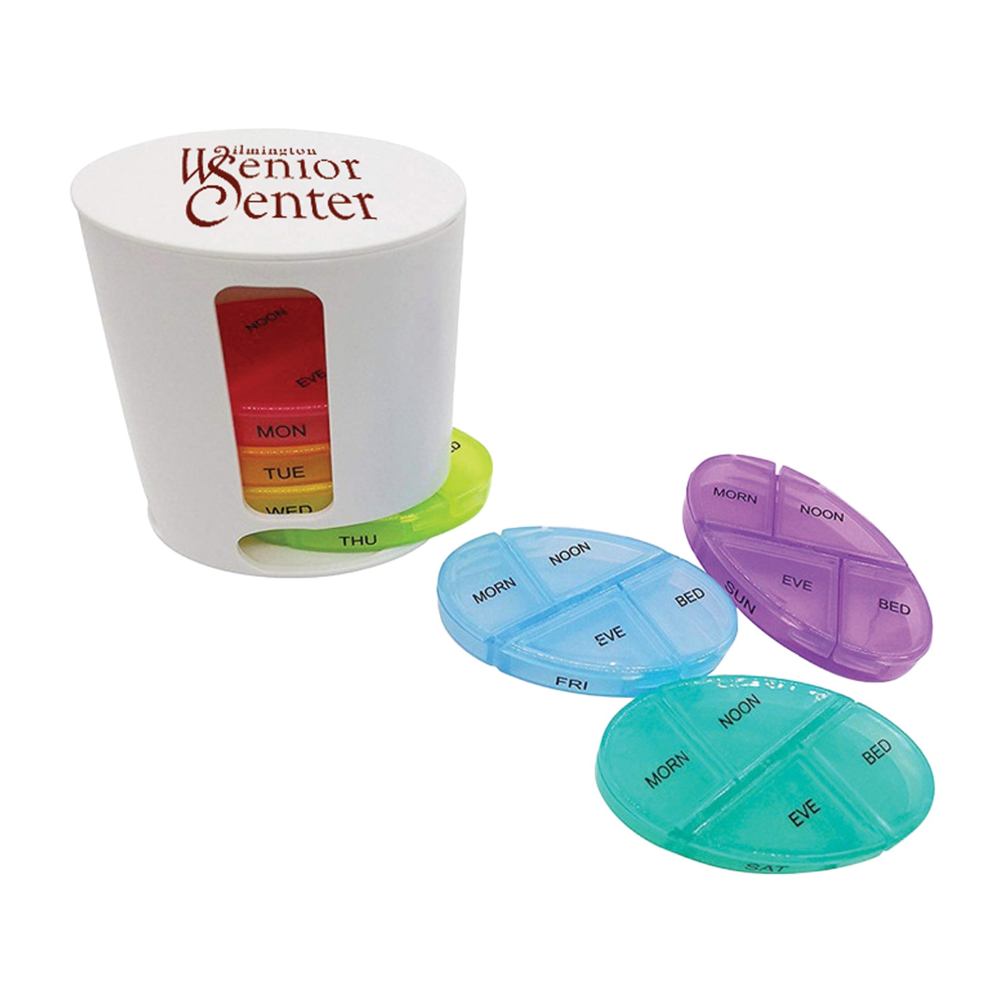 7-Day Slide Out Weekly Pill Tray  Imprinted with Logo (Q266432)