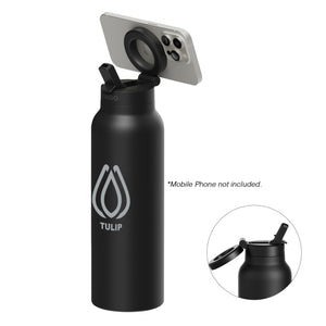 32 Oz. RINGO Pro Water Bottle with Magnetic Booster Ring - Black (Q266532)