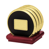 Four Coasters With Solid Cherry Stand (Q266622)
