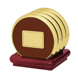 Four Coasters With Solid Cherry Stand (Q266622)