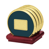 Four Coasters With Solid Cherry Stand (Q266622)