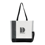 Polyester Tri-Tone Tote  Imprinted with Logo (Q267311)