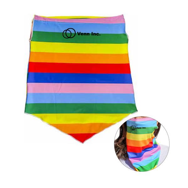 Rainbow Face Cover  Imprinted with Logo (Q267822)