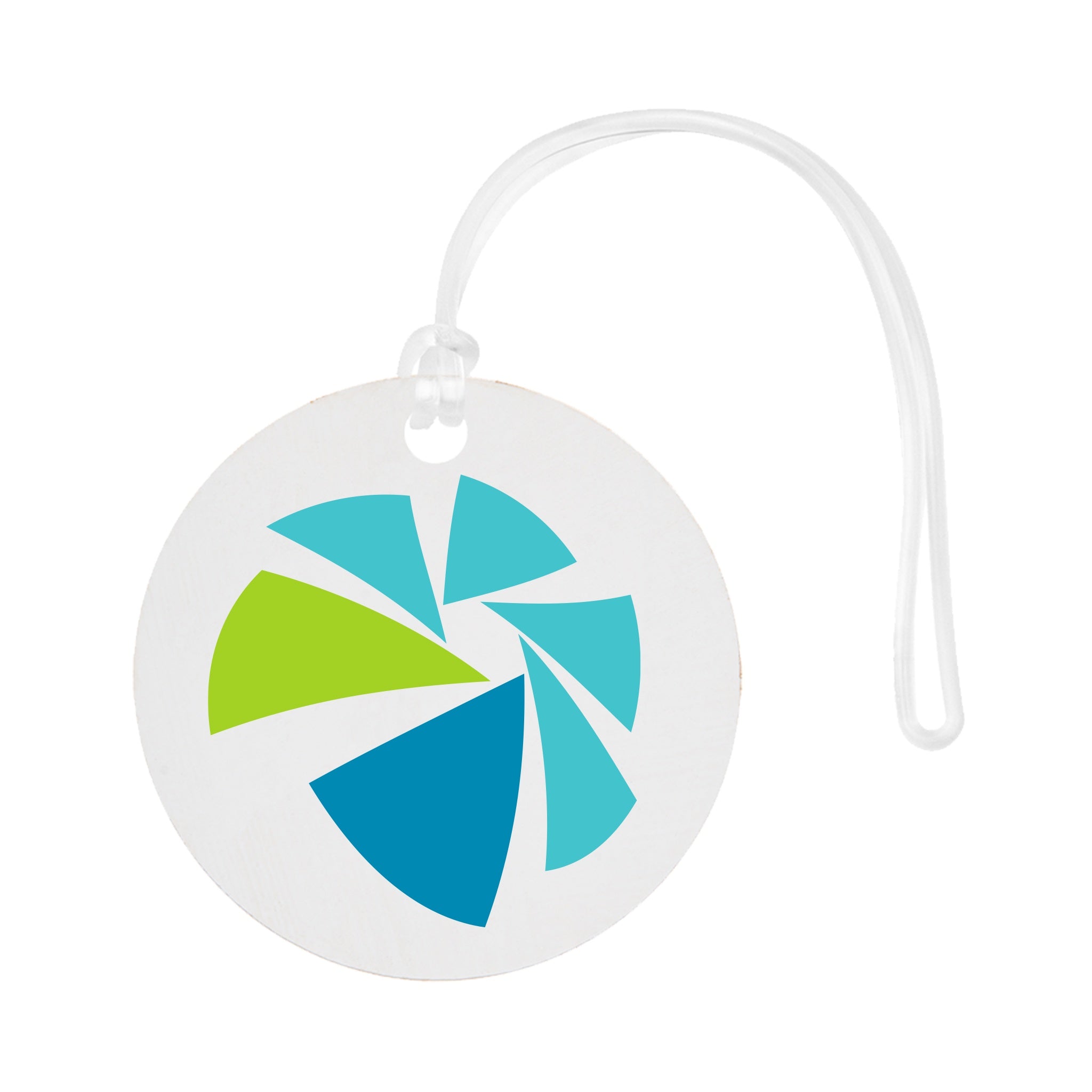 Acrylic Bag Tag - Custom Shapes 5 Inch  Imprinted with Logo (Q271122)