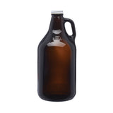 64 Oz. Amber Glass Beer Growlers (Q271432)