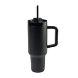 40 Oz. Adrian travel Tumbler With Straw - Black (Q271922)