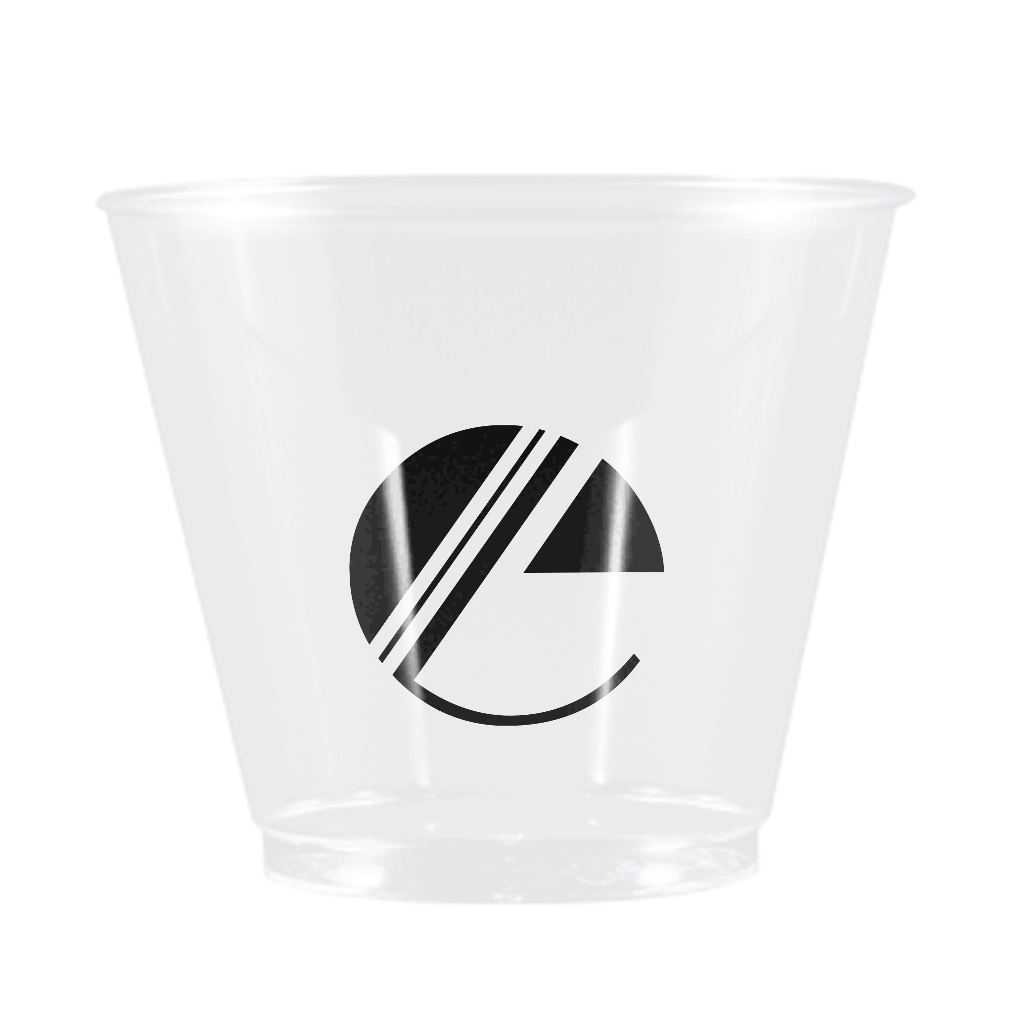 5 Oz. Clear Hard Plastic Rocks Cup  Imprinted with Logo (Q272211)
