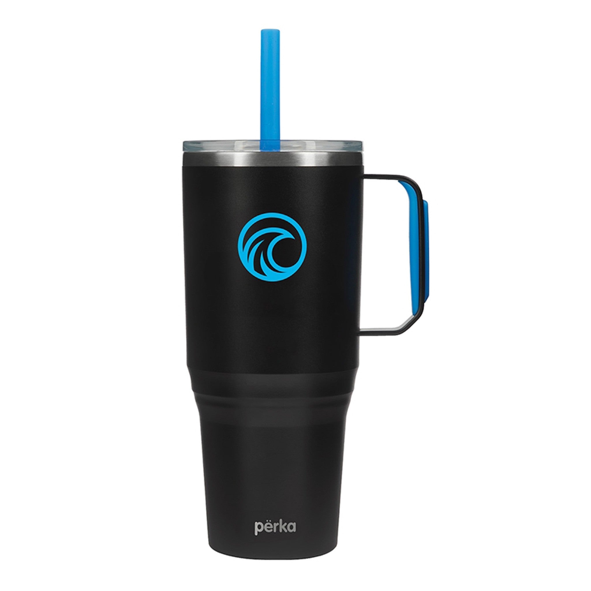 36 Oz. Perka® Portofino Stainless Steel Travel Mug  Imprinted with Logo (Q273022)
