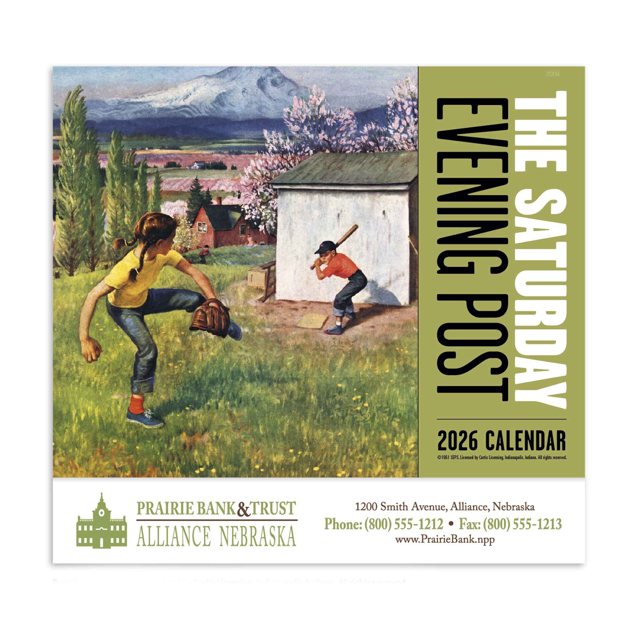 The Saturday Evening Post - Stapled Calendar  Imprinted with Logo (Q274722)