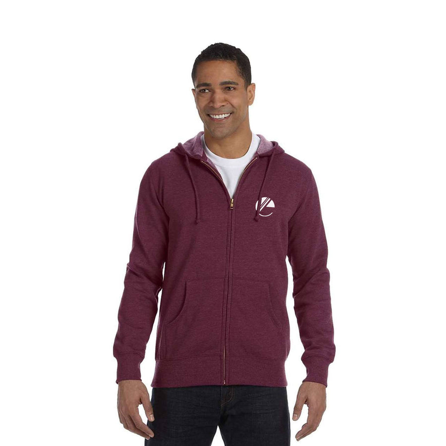 Econscious Men's Organic Heathered Fleece Full-Zip Hoodies (Q274811)