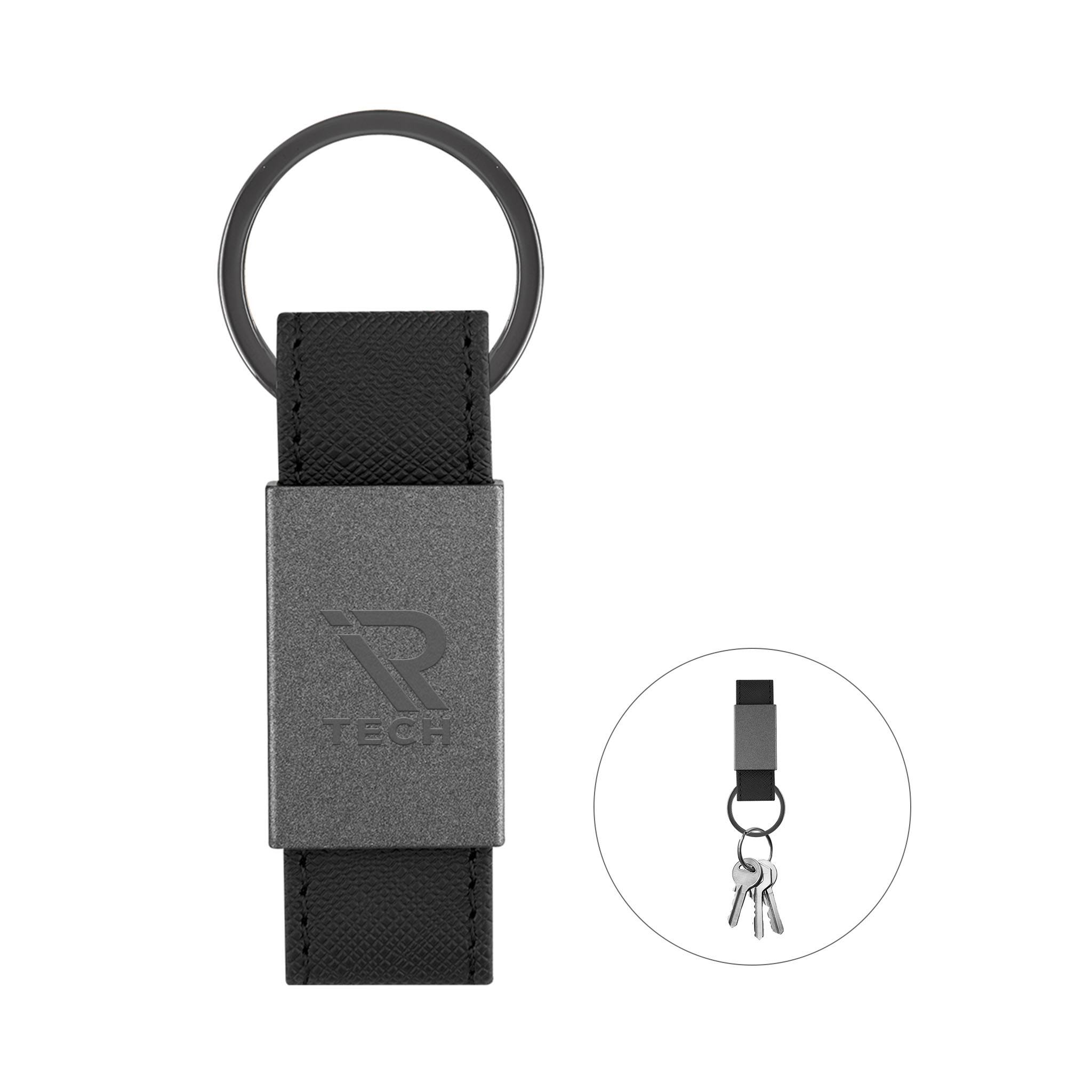 Paxton Leatherette Key Tag  Imprinted with Logo (Q275122)