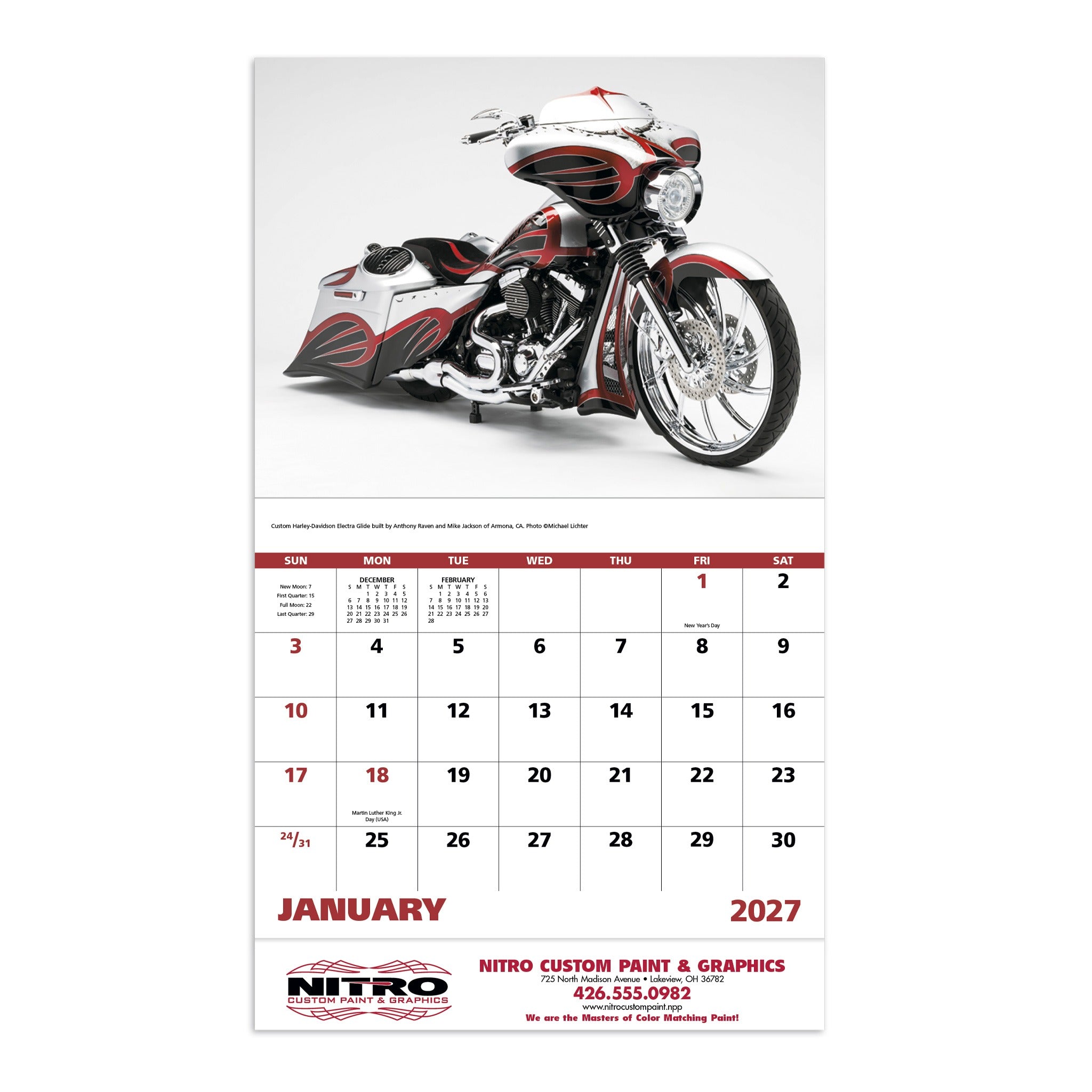 Motorcycles Calendar  Imprinted with Logo (Q275722)