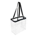 The 12 x 12 x 6 Inch Clear Open Tote Bag (Q276422)