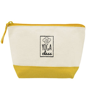 Canvas Zippered Pouch - Yellow (Q276532)