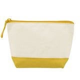 Canvas Zippered Pouch - Yellow (Q276532)