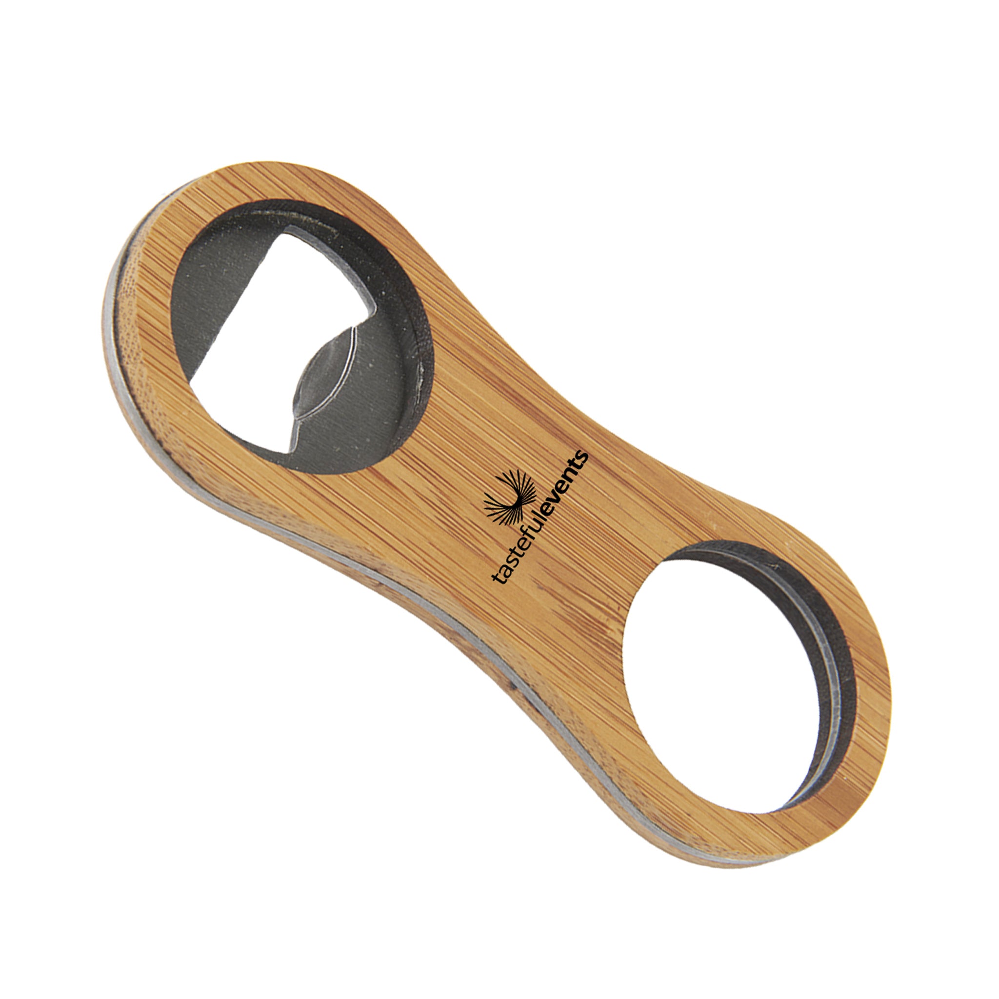 Mini Bamboo Bottle Opener  Imprinted with Logo (Q277322)