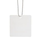 Acrylic Charm With Chain - Square (Q281122)