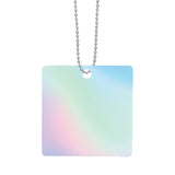 Acrylic Charm With Chain - Square (Q281122)