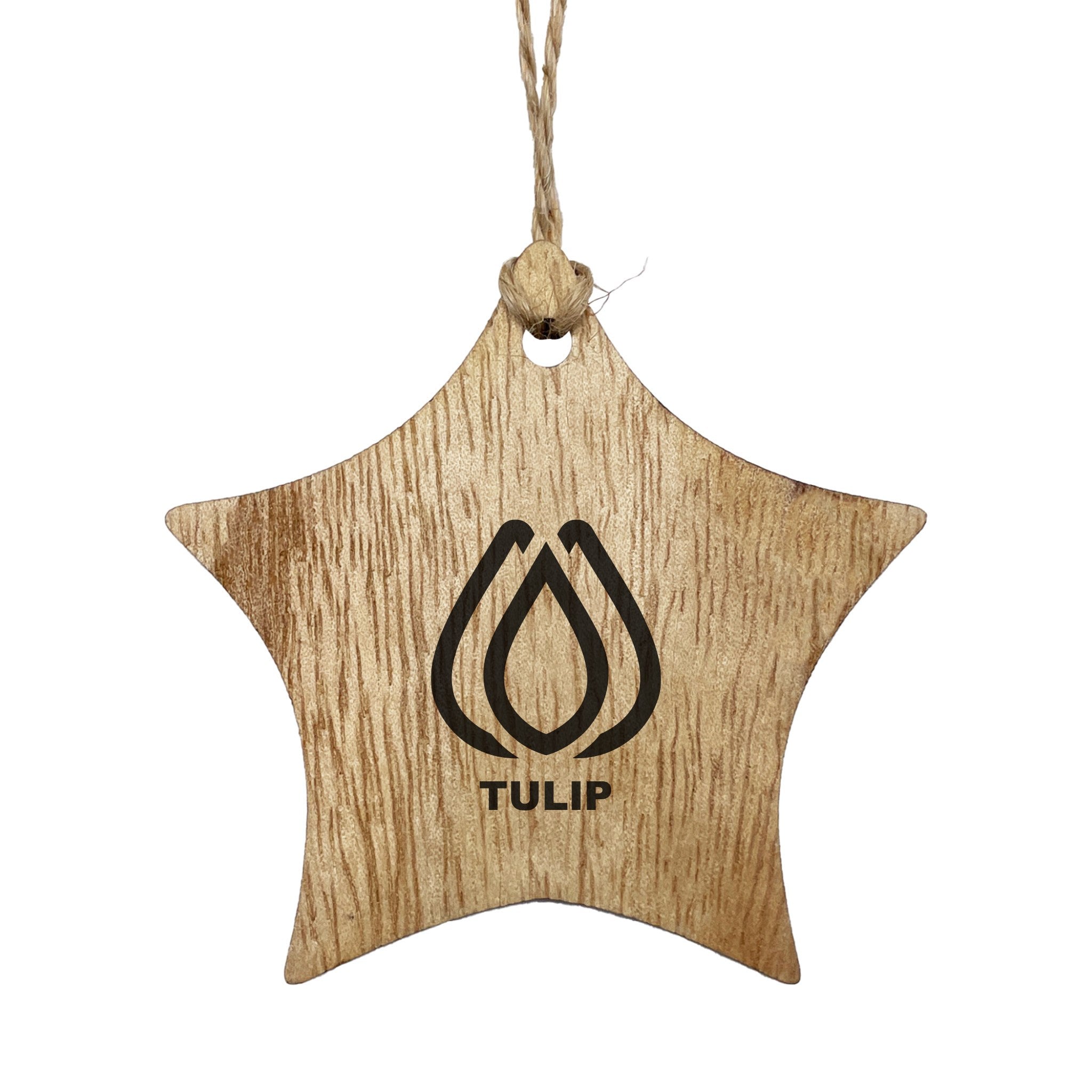 3 Inch Wood Ornament - Star (Q281332)