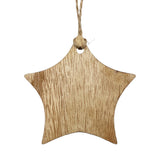 3 Inch Wood Ornament - Star (Q281332)