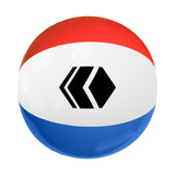 16 Inch Red-White-Blue Beach Ball  Imprinted with Logo (Q281432)