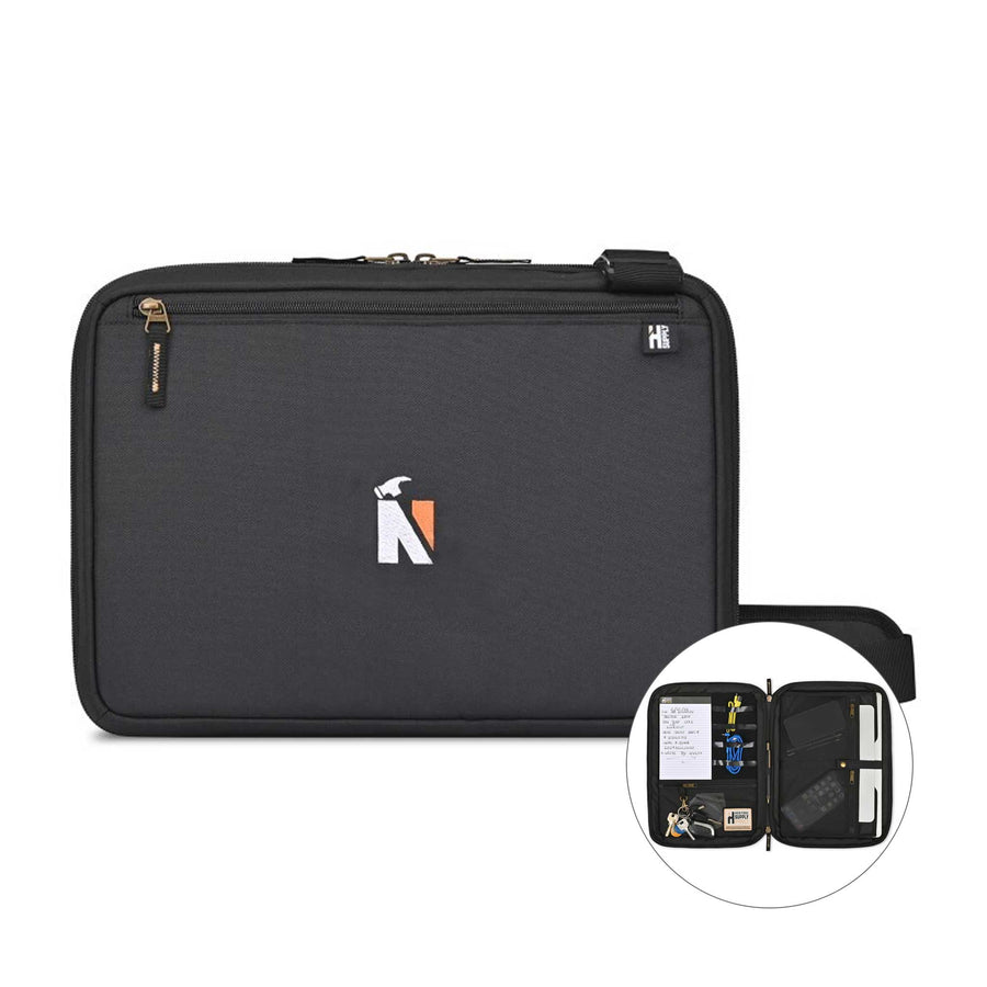 Heritage Supply Pro Padfolio & Construction Pen Set - Black (Q282022)