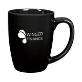 Bistro Mug Color - 12 Oz.  Imprinted with Logo (Q282222)