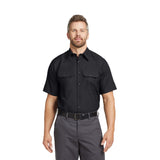 Red Kap® Short Sleeve Solid Ripstop Shirt  Imprinted with Logo (Q285332)