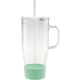 40 Oz. Cafe America Glass Mug With Silicone Base (Q285532)