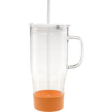 40 Oz. Cafe America Glass Mug With Silicone Base (Q285532)