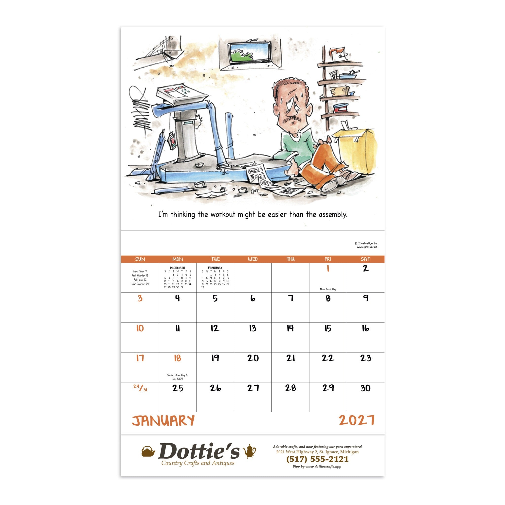 Laughing It Up - Stapled Calendar (Q285722)
