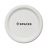 9 Inch White Plastic Plates (Q286011)
