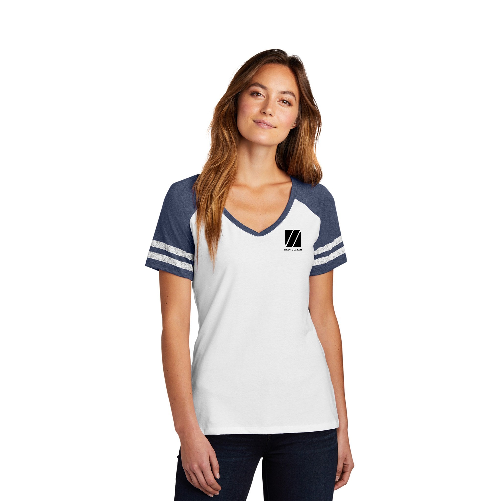 District ® Women’s Game V-Neck Tee (Q287922)