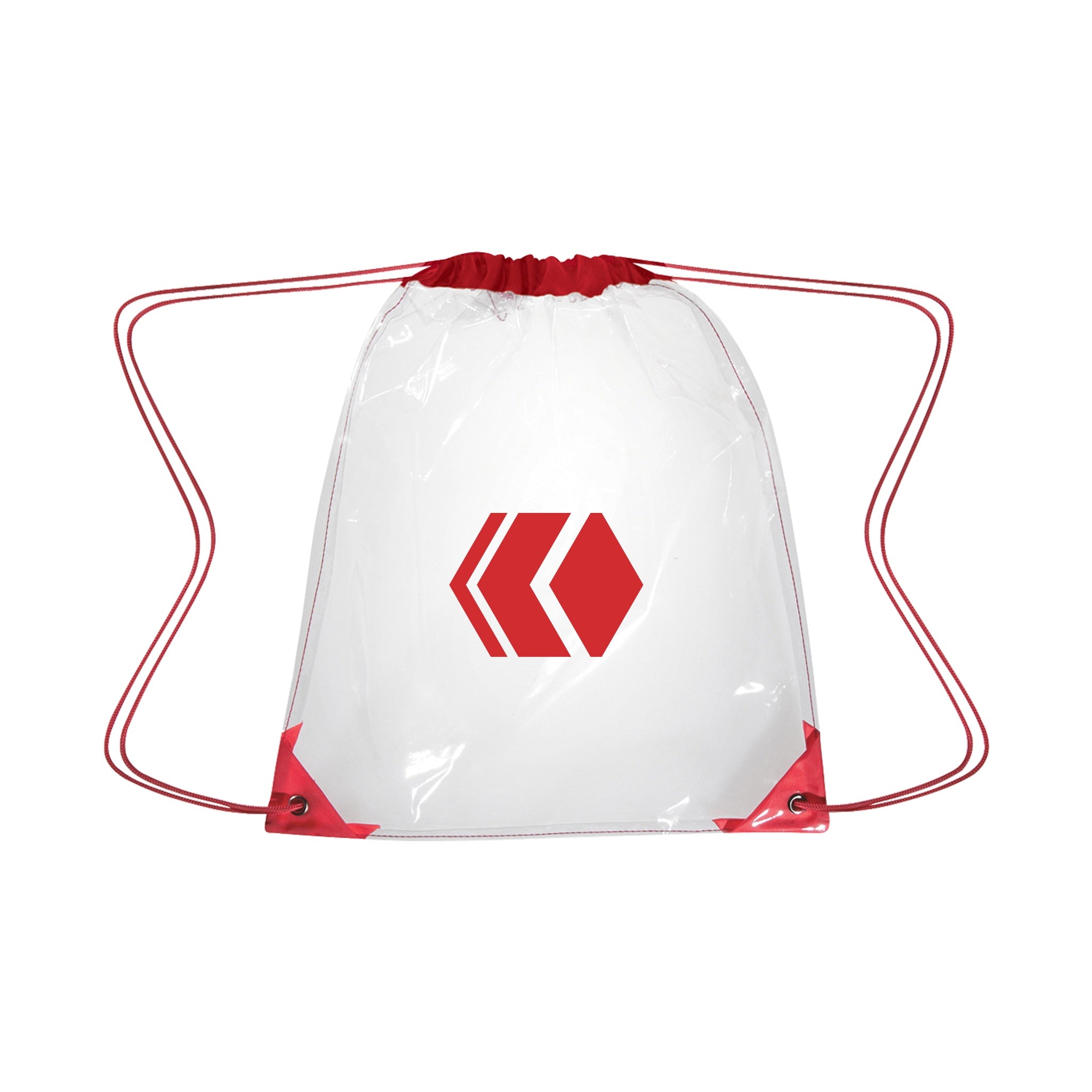 Clear EVA Drawstring Backpack  Imprinted with Logo (Q289122)