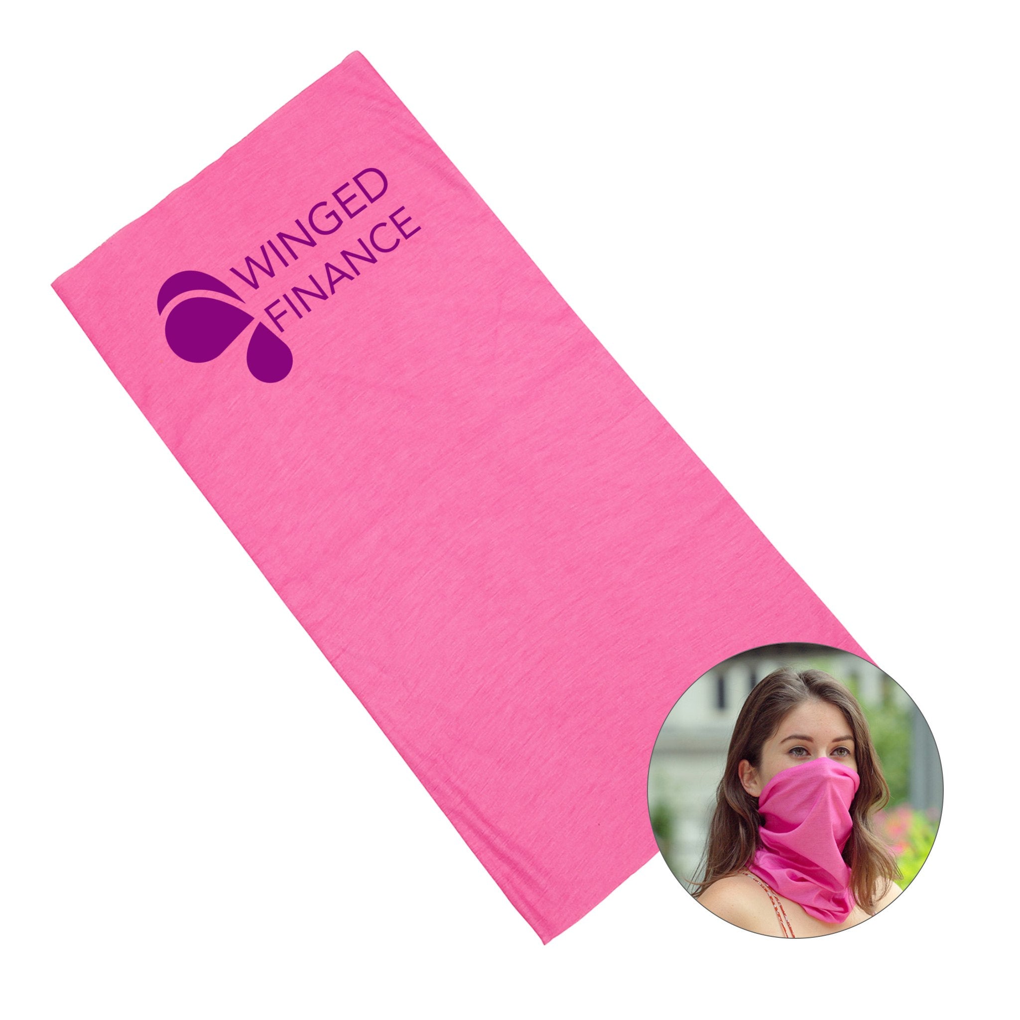 Huggle Polyester One-Color Neck Gaiters (Q294322)