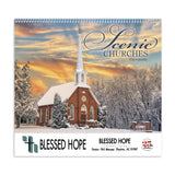 Scenic Churches - Spiral Calendar  Imprinted with Logo (Q294722)