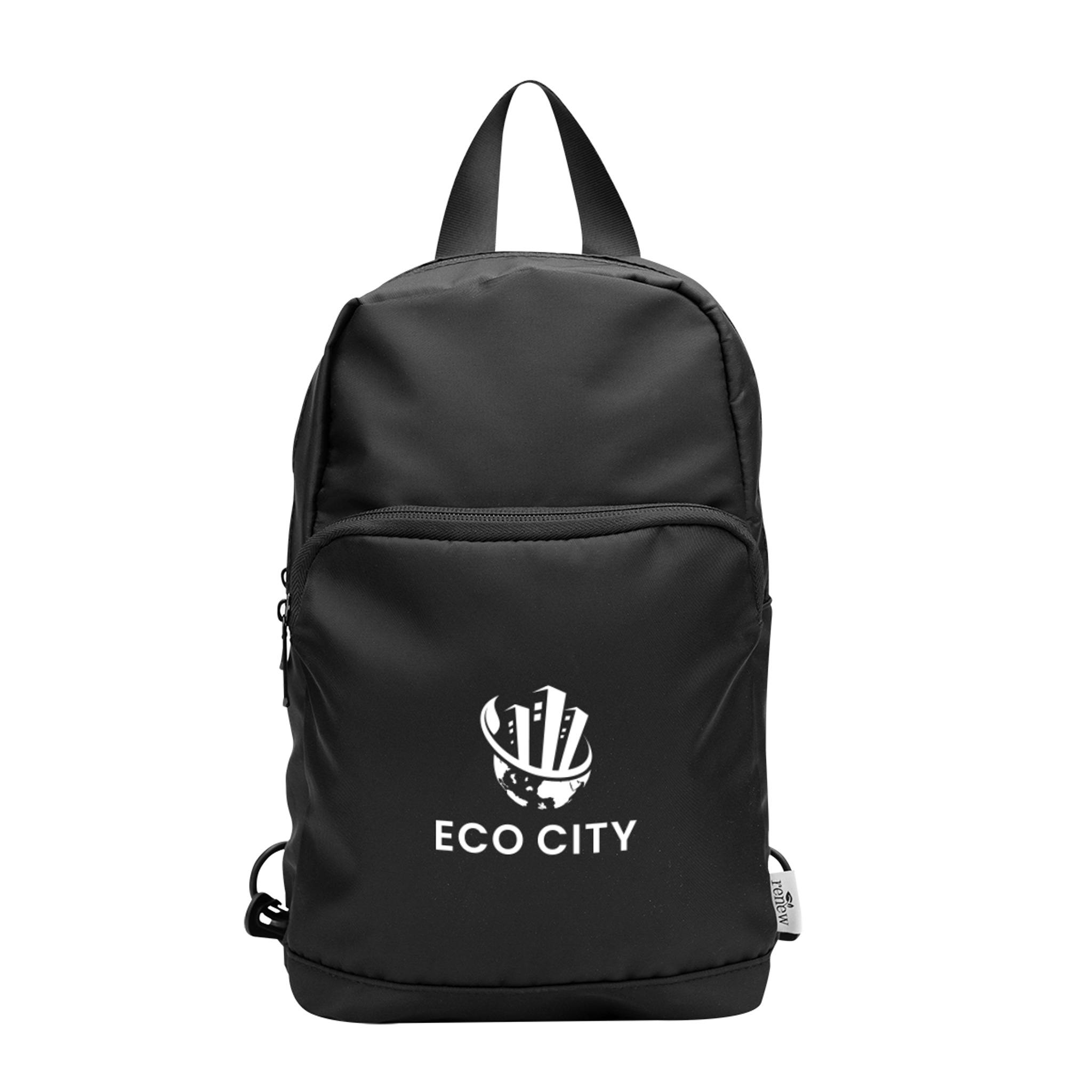 Caleb rPET Convertible Backpack And Sling Bag  Imprinted with Logo (Q296122)