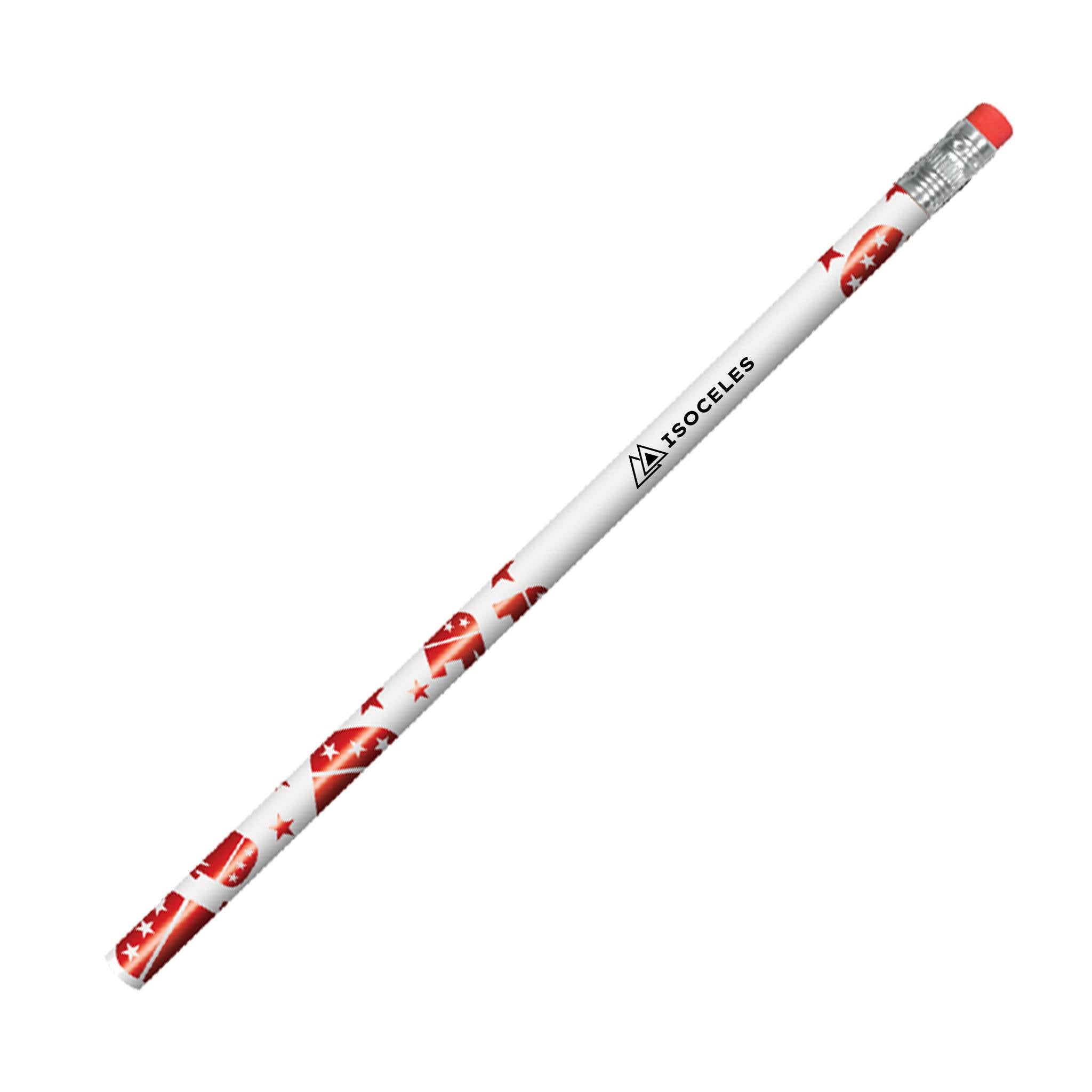 Political Foil Pencils - Republican  Imprinted with Logo (Q297811)
