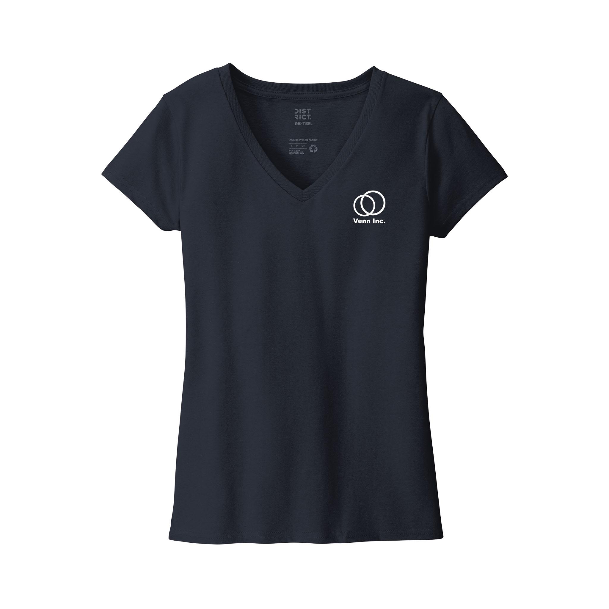 District ® Women’s Re-Tee ® V-Neck  Imprinted with Logo (Q297922)