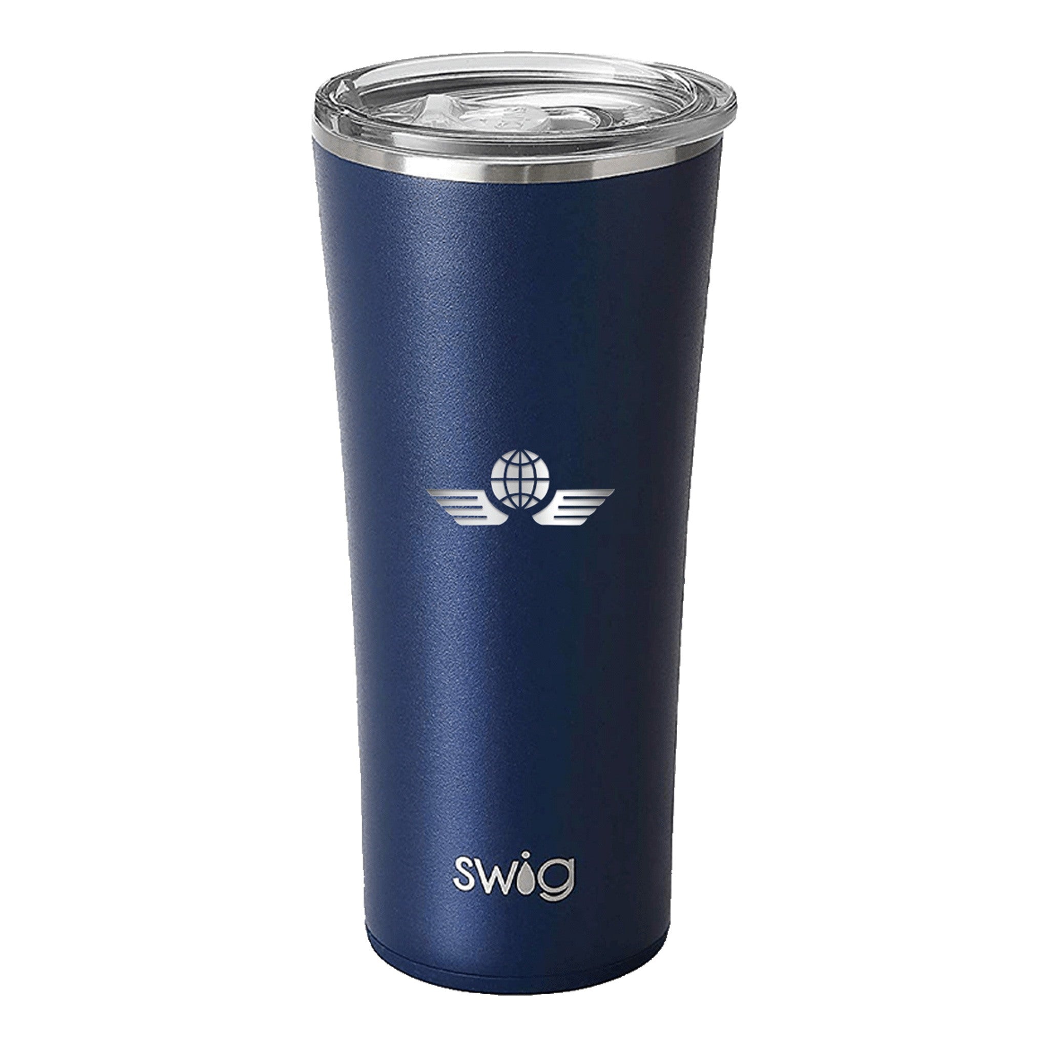 22 Oz. Swig Matte Tumbler - Navy  Imprinted with Logo (Q301622)