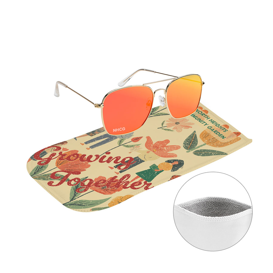 Aviator Sunglasses With rPET Microfiber Sunglass Pouch (Q304532)